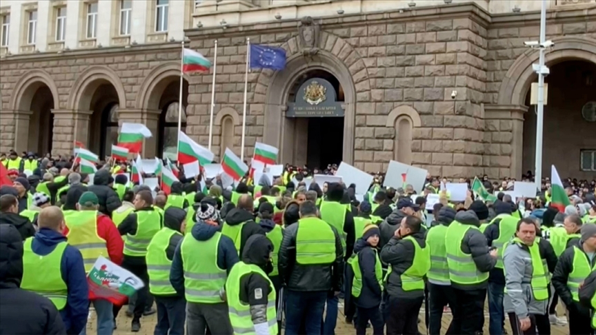 Bulgaristan’da tarım sektörü temsilcileri protesto düzenledi