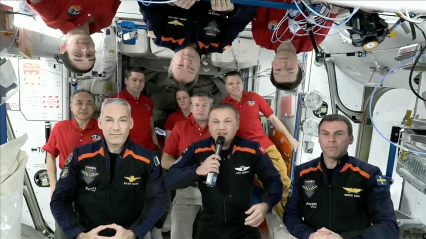 Uluslararası Uzay İstasyonu’ndaki veda töreninde konuşan Gezeravcı: Bu bir hikayenin başlangıç noktasıydı