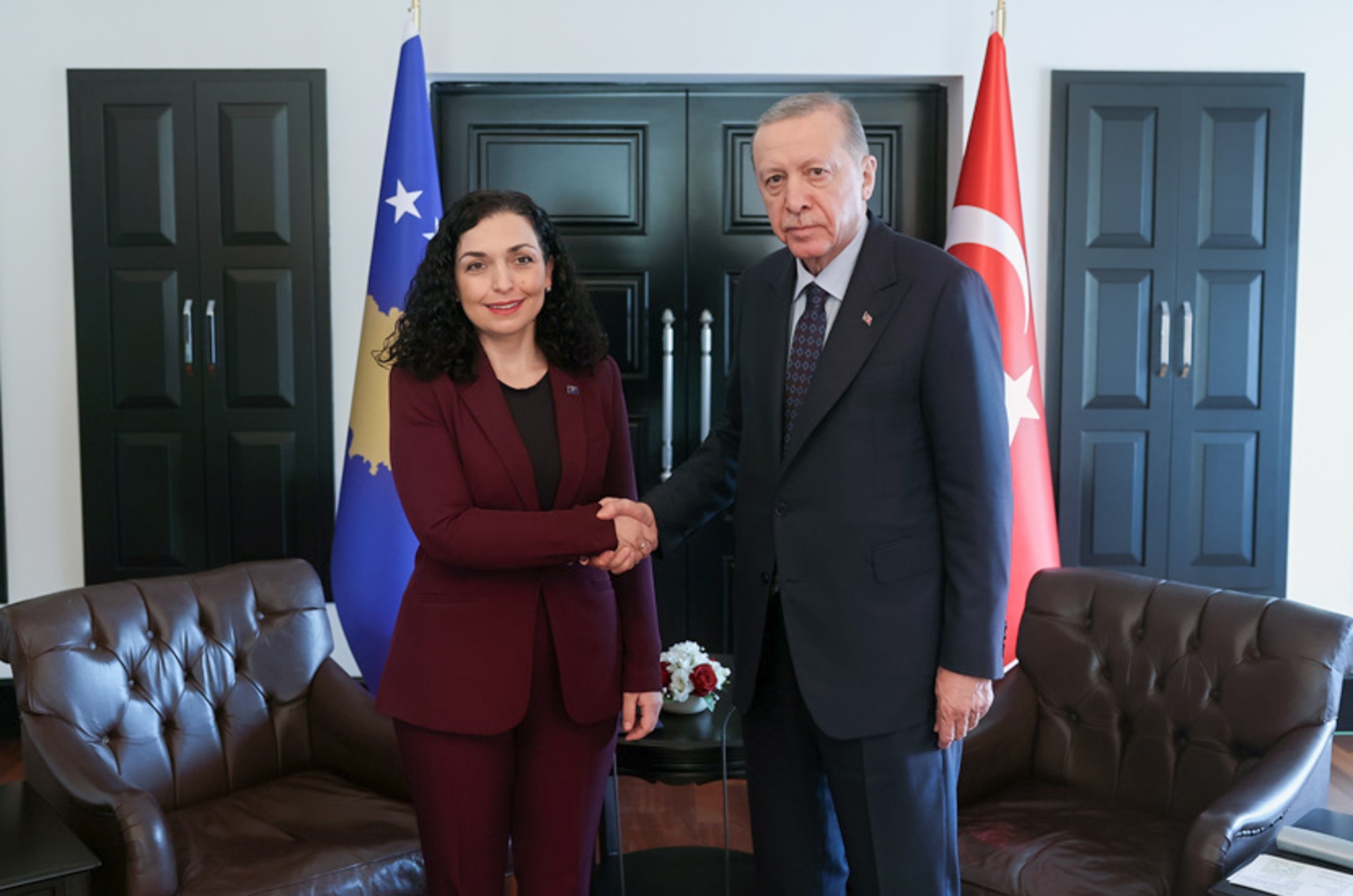 Kosova Cumhurbaşkanı Osmani: Teşekkürler Cumhurbaşkanı Erdoğan