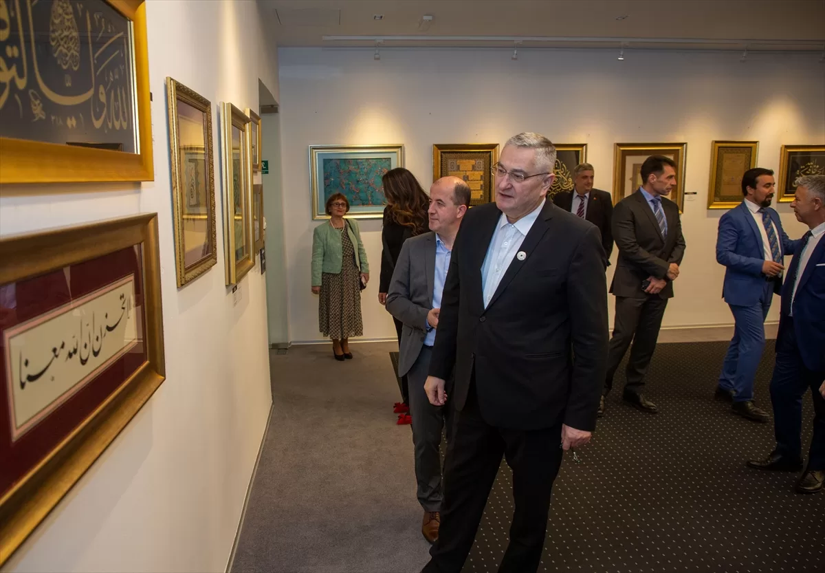 Hırvatistan’ın başkenti Zagreb’de Türk Sanatları Sergisi açıldı