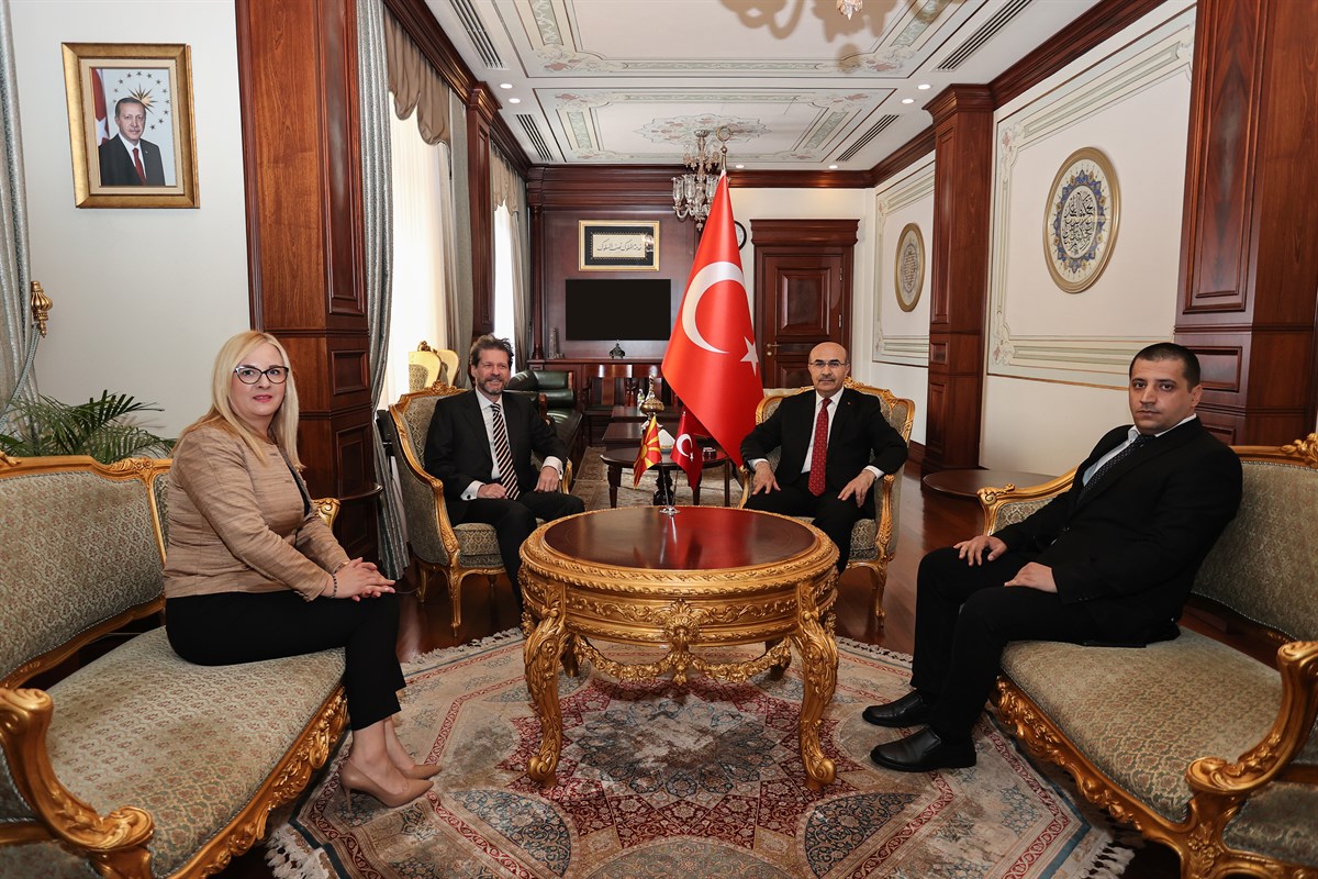 Kuzey Makedonya’nın Ankara Büyükelçisi Manasijevski’den Vali Demirtaş’a Ziyaret