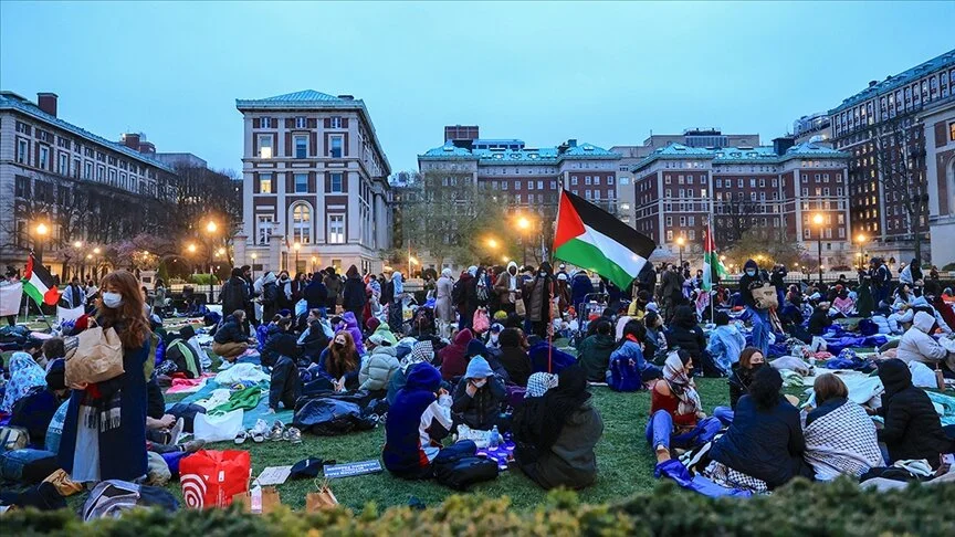 ABD’nin Columbia Üniversitesinde süren Gazze protestoları diğer okullara da yayılıyor