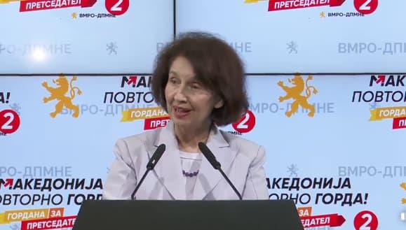 Davkova: Sizlerle, vatandaşlarla ve VMRO-DPMNE üyeleriyle gurur duyuyorum
