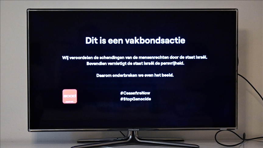 Belçika’nın VRT televizyonu, Eurovision’un final yayını sırasında İsrail’i protesto etti