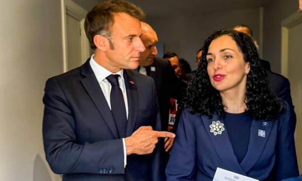 Kosova Cumhurbaşkanı Osmani, Fransa Cumhurbaşkanı Macron ile görüştü