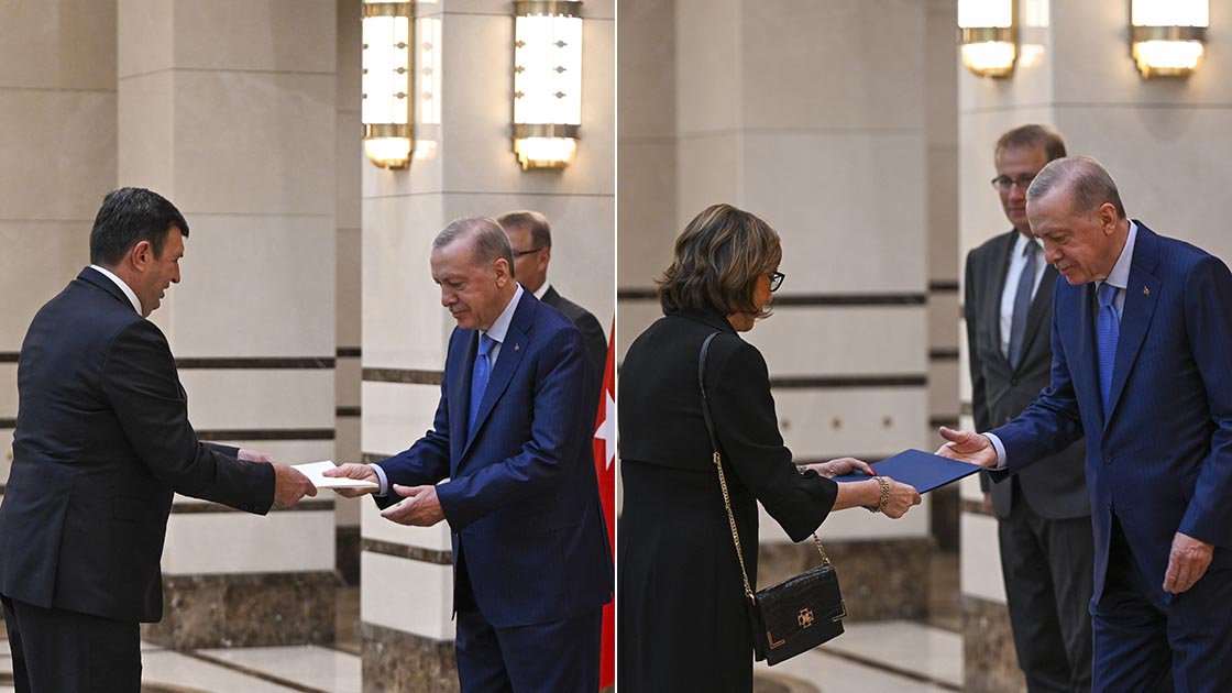 Bosna Hersek ve Sırbistan Büyükelçileri, Cumhurbaşkanı Erdoğan’a güven mektubu sundu
