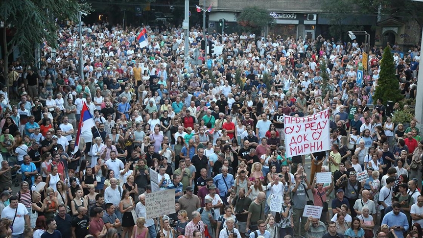 Sırbistan’da lityum çıkarma projesine karşı bir kez daha gösteri düzenlendi