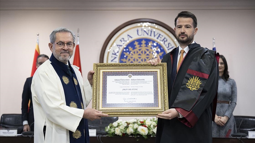 Ankara Üniversitesinden Karadağ Cumhurbaşkanı Milatoviç’e fahri doktora unvanı