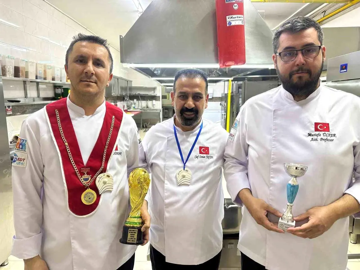 Kayseri şefleri Hırvatistan’da altın madalya kazandı