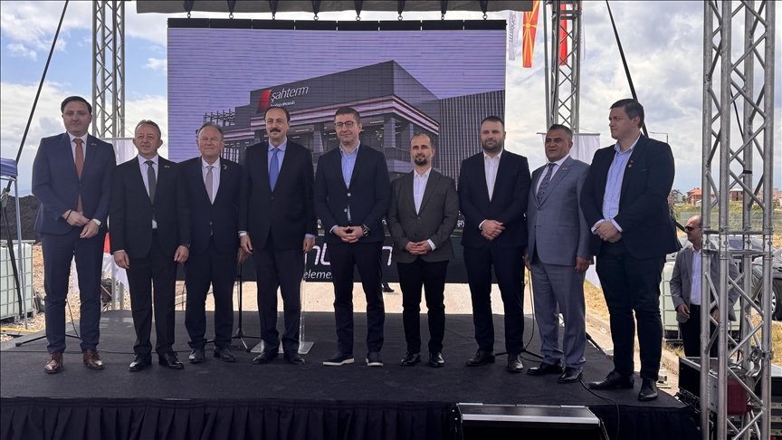 Türk iş insanının Üsküp’te açacağı fabrikanın temeli atıldı