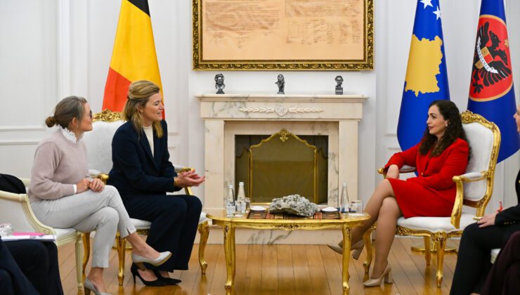 Kosova Cumhurbaşkanı Osmani, Belçika Adalet ve Göç Bakanlarını kabul etti