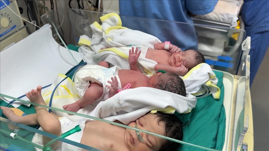 Gazze’deki hastane artan göç ve yetersiz beslenme nedeniyle prematüre bebeklerle doldu