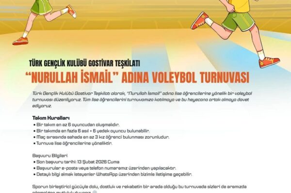 TGK Gostivar Teşkilatı voleybol turnuvası düzenleyecek