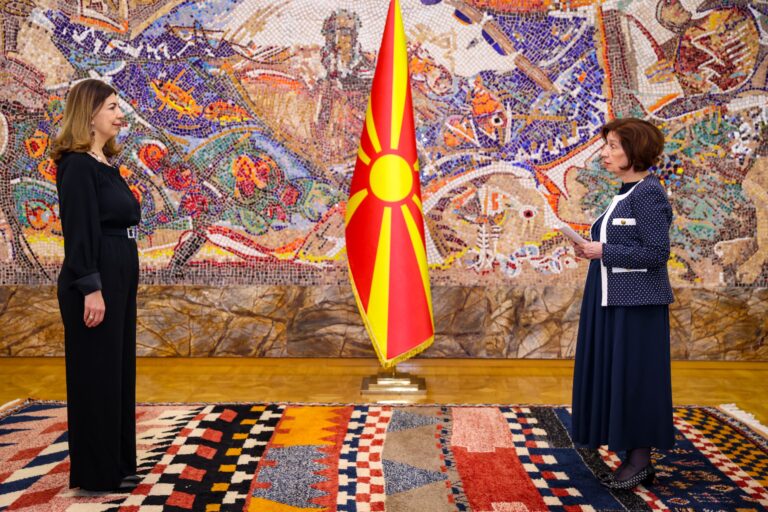 Cumhurbaşkanı Davkova, Ermenistan’ın yeni büyükelçisini kabul etti